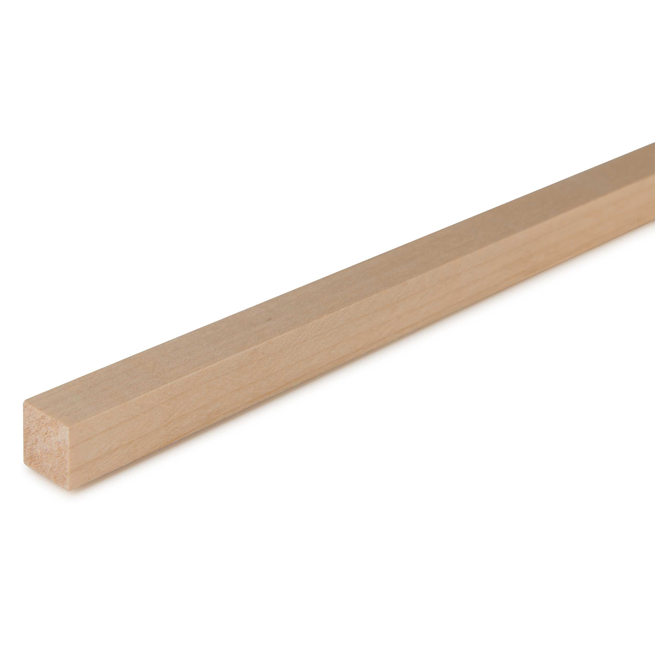 36 Square Wood Dowels - 1/4 Inch Hardwood Craft Sticks for DIY Projects, Home Decor, and Woodworking - Perfect for Shelving, Furniture Repair, and Model Building