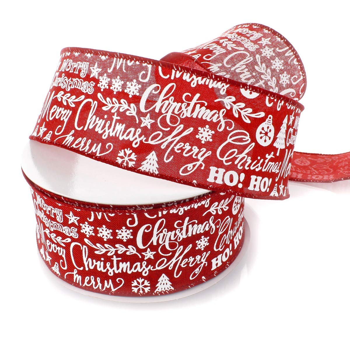 Festive Christmas Wired Ribbon 2.5