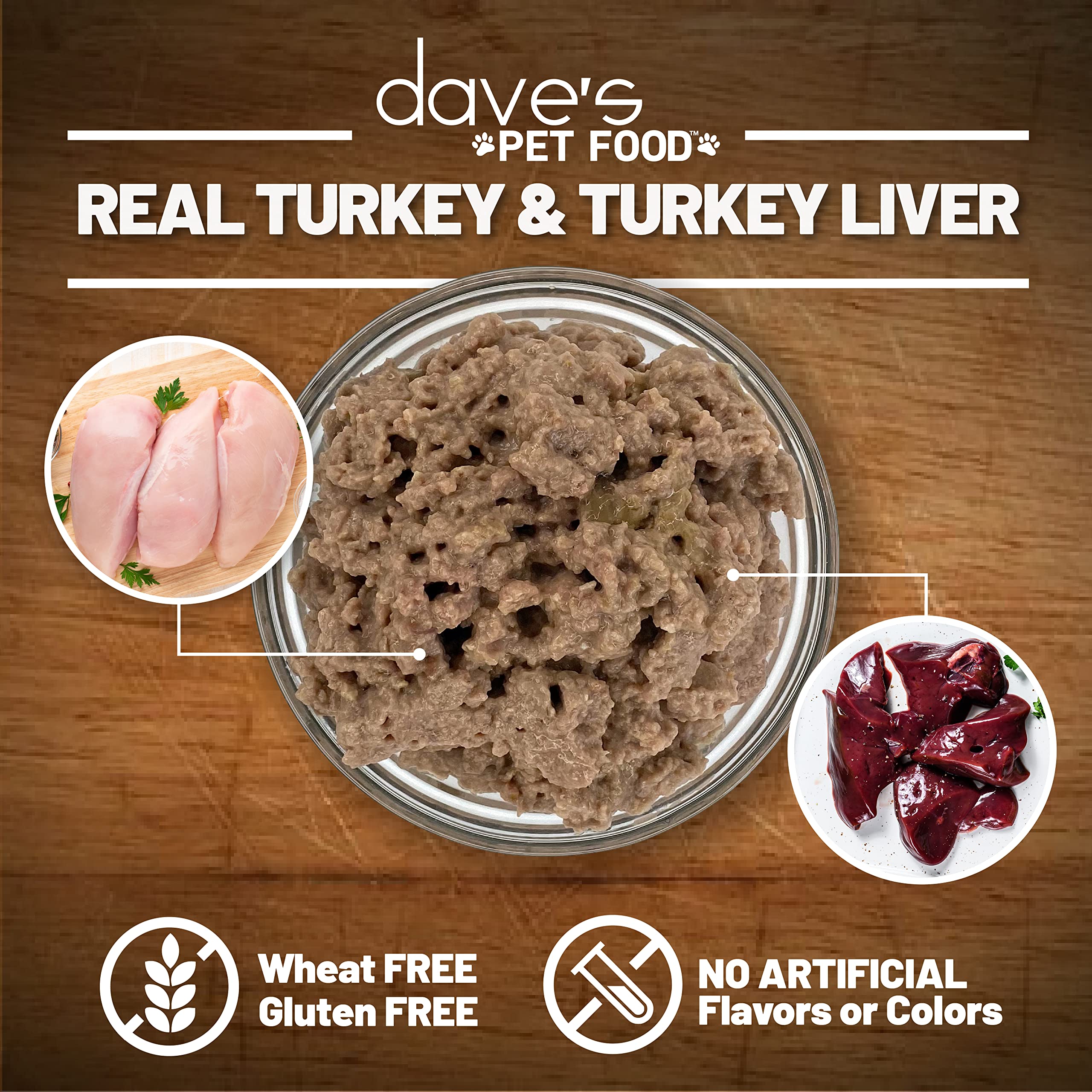 Premium Grain-Free Wet Dog Food - 95% Turkey & Turkey Liver Recipe | Single-Source Protein, Limited Ingredient Formula | Made in USA | 12.5oz Cans (12 Pack) | Ideal for Sensitive Stomachs & Allergy-Prone Dogs | Perfect for Mealtime, Training Treats & Travel Feeding