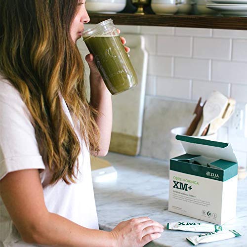Zija XM+ Moringa Extreme Instant Powder Energy Drink - 8 Pouches - Natural Energy Boost for Workouts, Focus & Daily Performance - Vegan & Gluten-Free Supplement