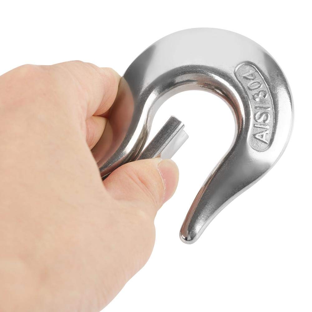 650kg/1000kg Stainless Steel Rotating Swivel Hook - Heavy Duty Safety Rigging Hook for Chains, Lifting & Rigging Accessories - Perfect for Construction, Marine, Industrial & Outdoor Use