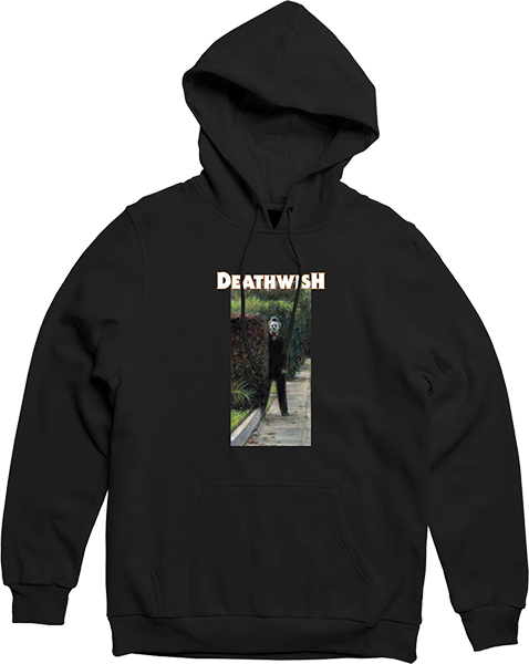 Deathwish Boogey Man 2 Hooded Sweatshirt - Small, Black | Men's Streetwear Pullover for Skateboarding & Urban Fashion