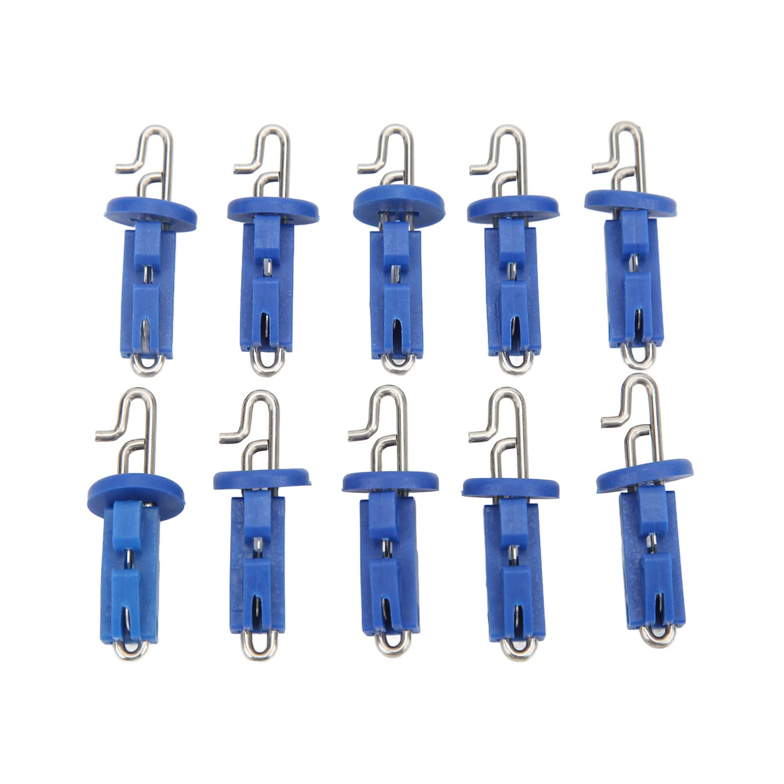 Shanrya Fishing Hooks - 10Pcs Quick Release Decoupling Devices for Lures | Durable Fishing Gear for Bass, Trout & Saltwater | Perfect for Freshwater & Deep Sea Fishing