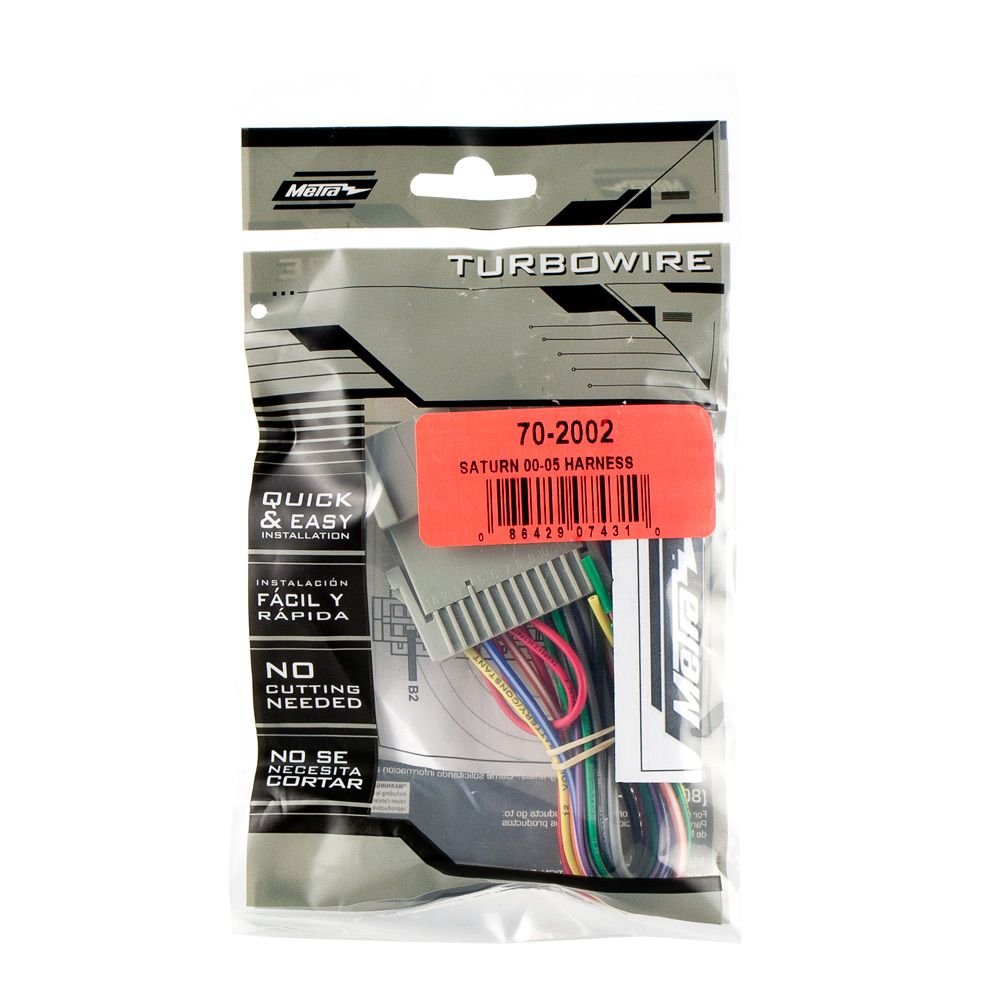 Metra 70-2002 Radio Wiring Harness for Saturn 2000-2005 | Car Stereo Installation Kit | Perfect for DIY Audio Upgrades & Aftermarket Radio Installations