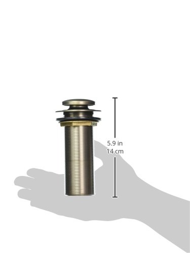 Jaclo 529-125-BU Bronze Umber Toe Control Drain Strainer - Premium Bathroom & Kitchen Sink Drain Cover for Hair Clog Prevention