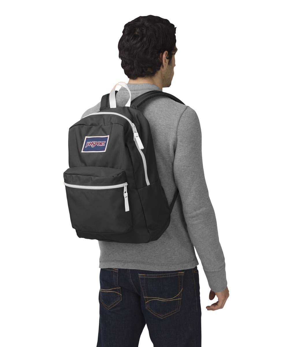 JANSPORT Overexposed Backpack - Black & White | Durable School & Travel Backpack for Students & Commuters | Perfect for College, Work & Outdoor Adventures
