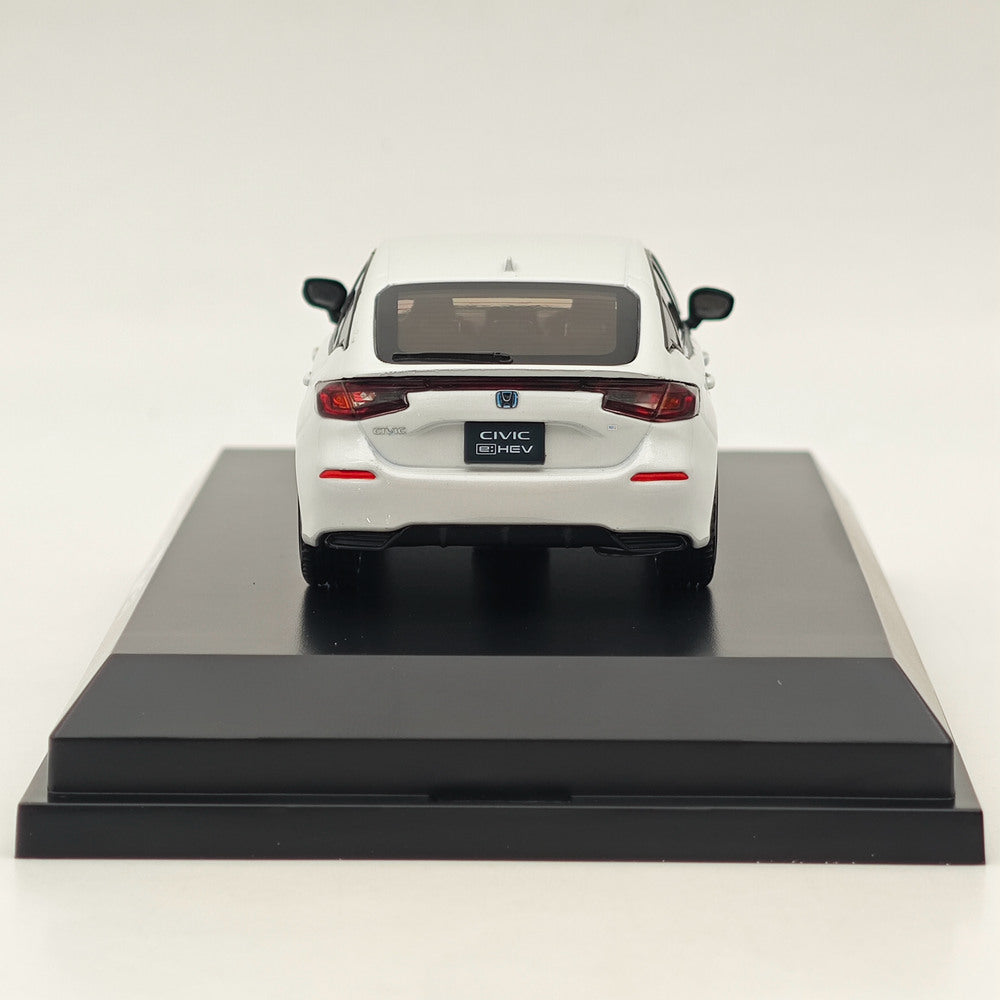 1/43 Scale Honda Civic (FL4) e:HEV Platinum White Diecast Model Car - Hobby Japan HJ433003W - Perfect for Collectors, Display & Racing Enthusiasts