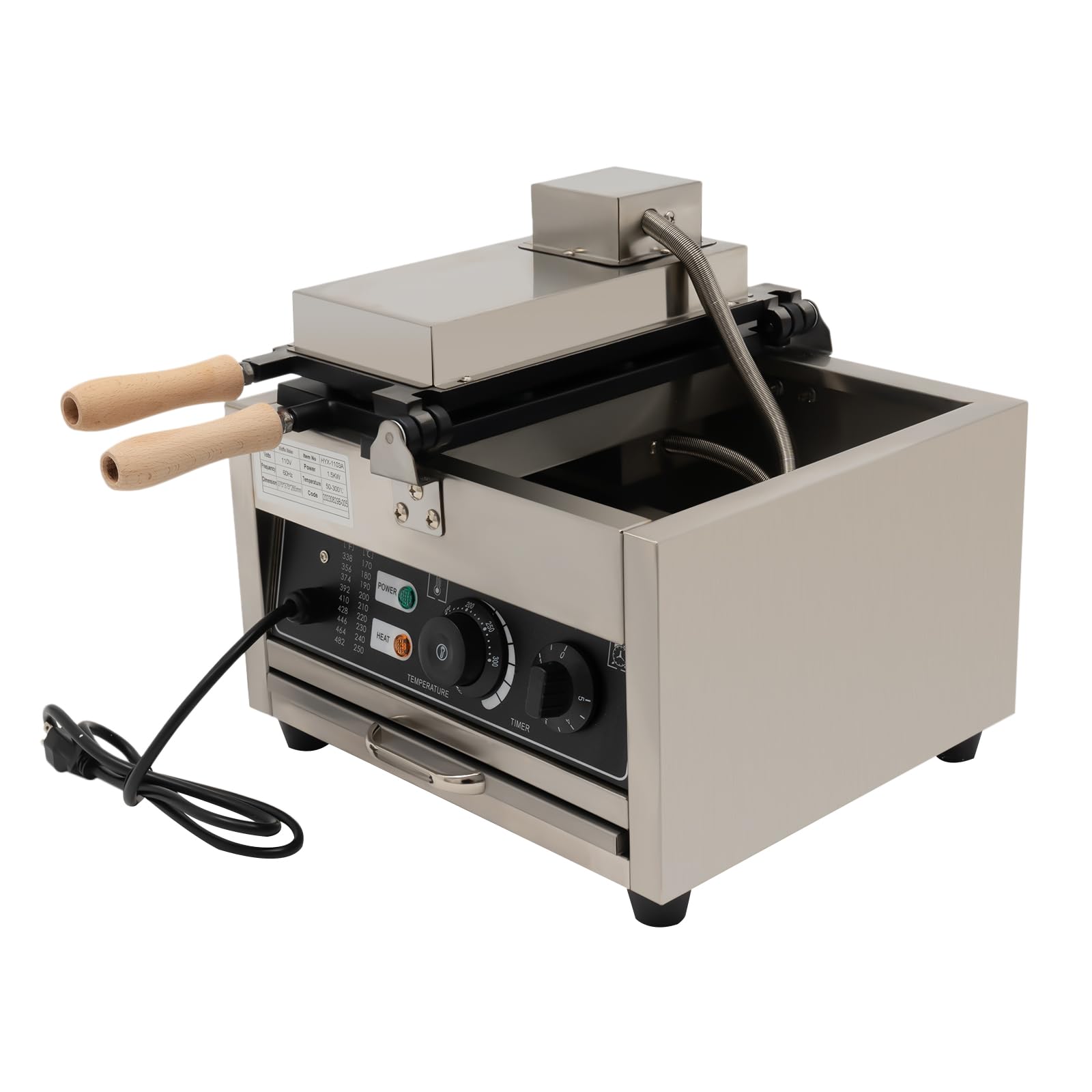 Commercial Electric Waffle Maker - Nonstick 3-Piece Fish-Shaped Waffle Iron Machine for Japanese Taiyaki, Pancakes & Bubble Waffles | Perfect for Home, Cafes & Street Food Businesses