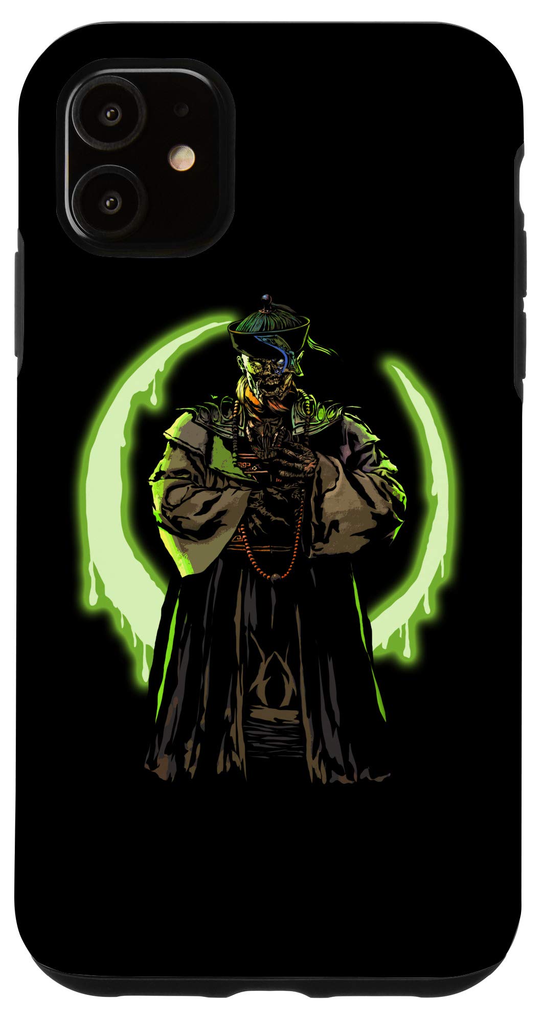 iPhone 11 Case - Chinese Jiangshi Vampire Zombie Halloween Costume Design - Perfect for Cosplay, Themed Parties & Horror Events