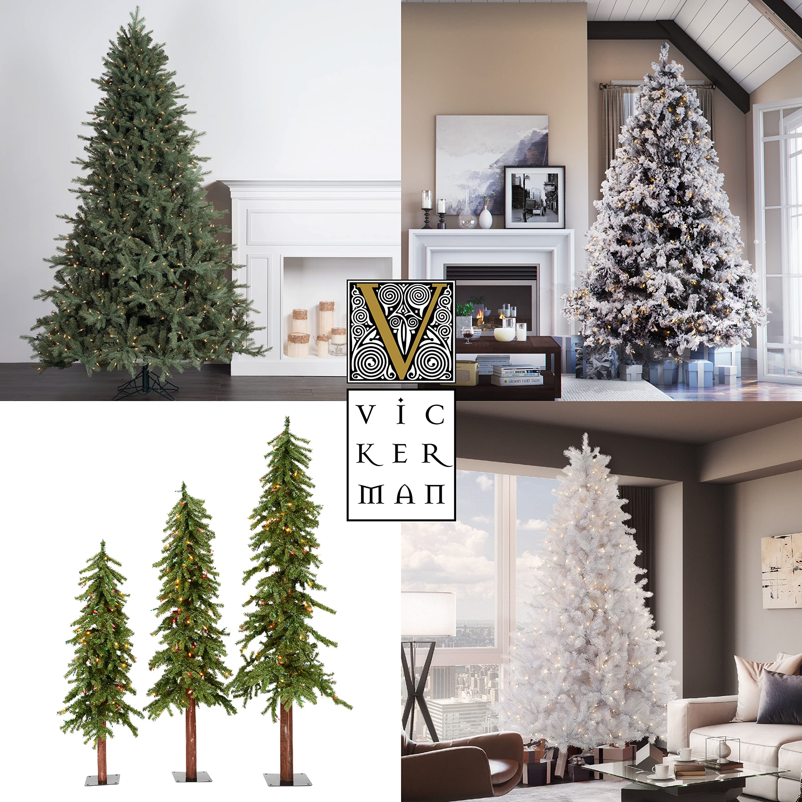 Vickerman 75' LED Christmas Tree with 750 Lights for Holiday Decor