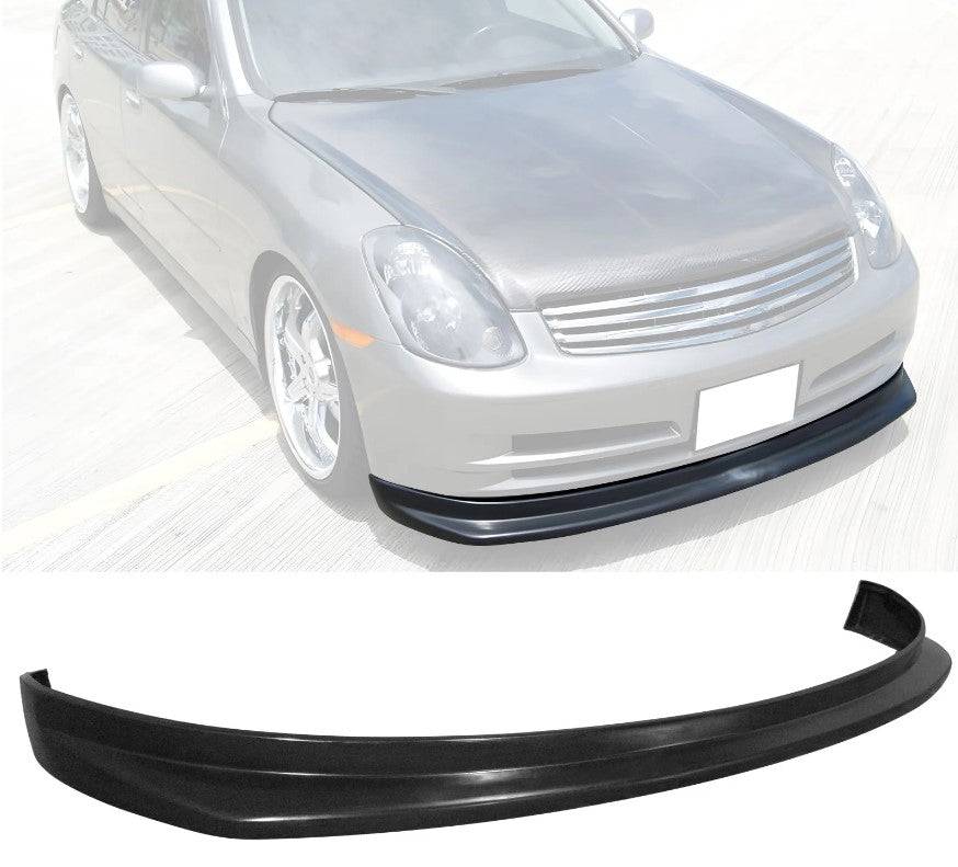 Nismo Style Front Bumper Lip Spoiler for 2003-2004 Infiniti G35 Sedan (4Dr) - Durable PU Material - Enhance Your Car's Sporty Look - Perfect for Street Racing & Car Shows