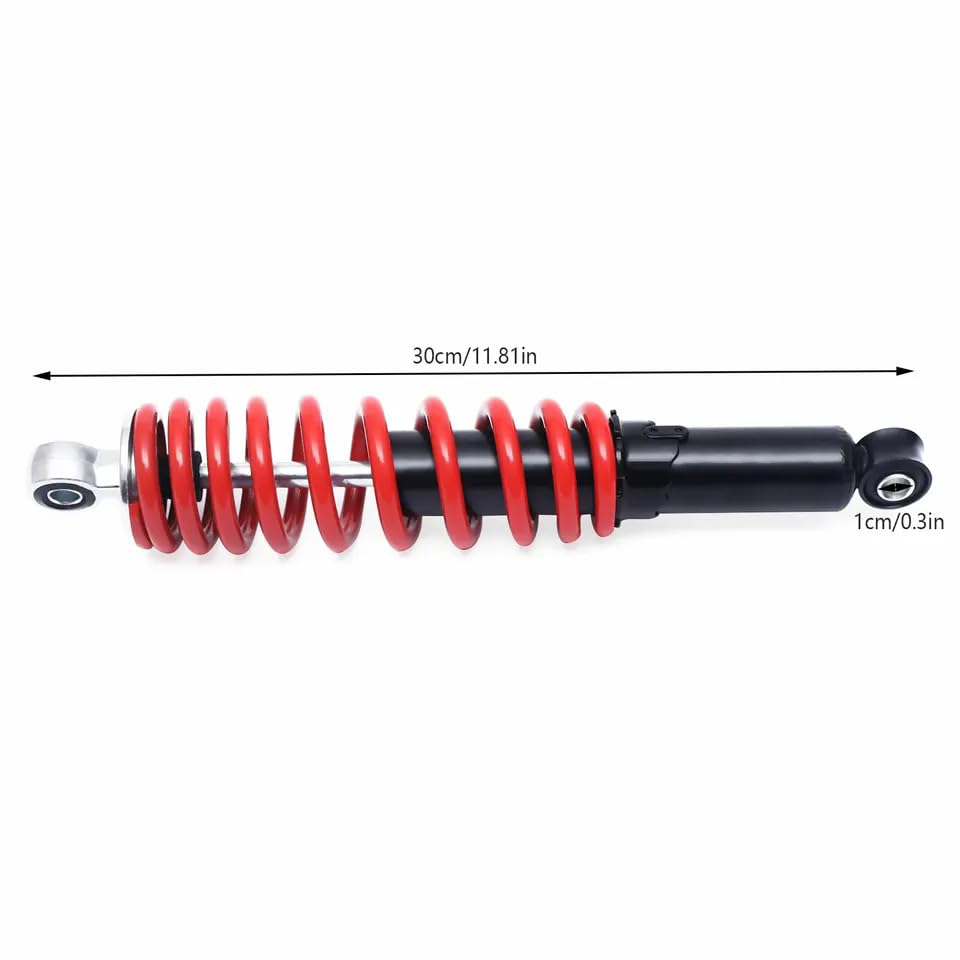 340MM Front Suspension Arm Set Assembly - Upper & Lower Swingarm with 2x Steering Strut Knuckle Spindle & Wheel Hub - Compatible with Quad Bike, Buggy, Electric ATV, Go Kart - Flange Hole Φ8 - Perfect for Off-Roading, Racing & Adventure Riding