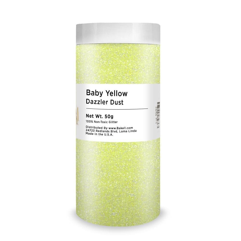 Premium Baby Yellow Dazzler Dust® - 8oz Bulk Glitter for Crafts, DIY Projects & Nail Art | Safe Non-Toxic Sparkle Powder for Slime, Resin Art & Party Decorations
