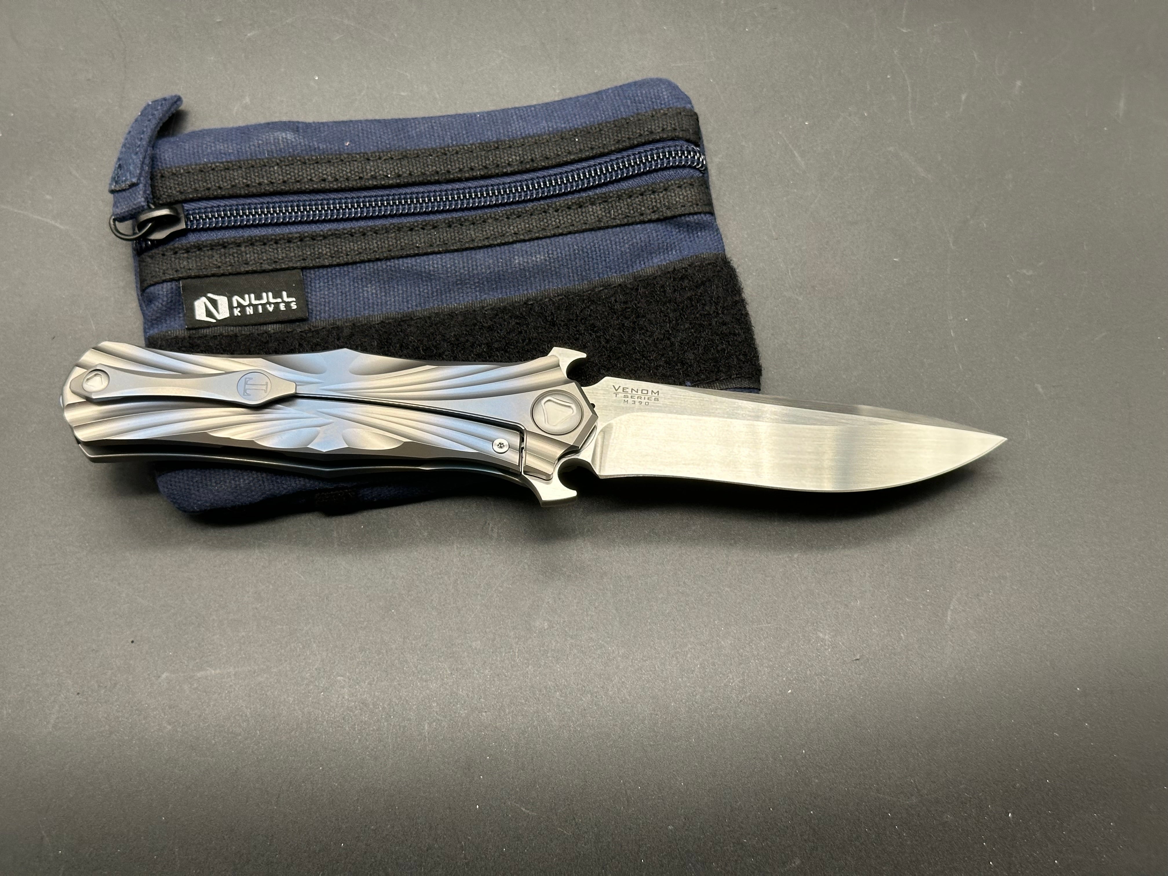 Kevin John T Series Titanium Folding Knife with M390 Steel Blade - EDC, Outdoor Camping, Hunting & Survival Gear