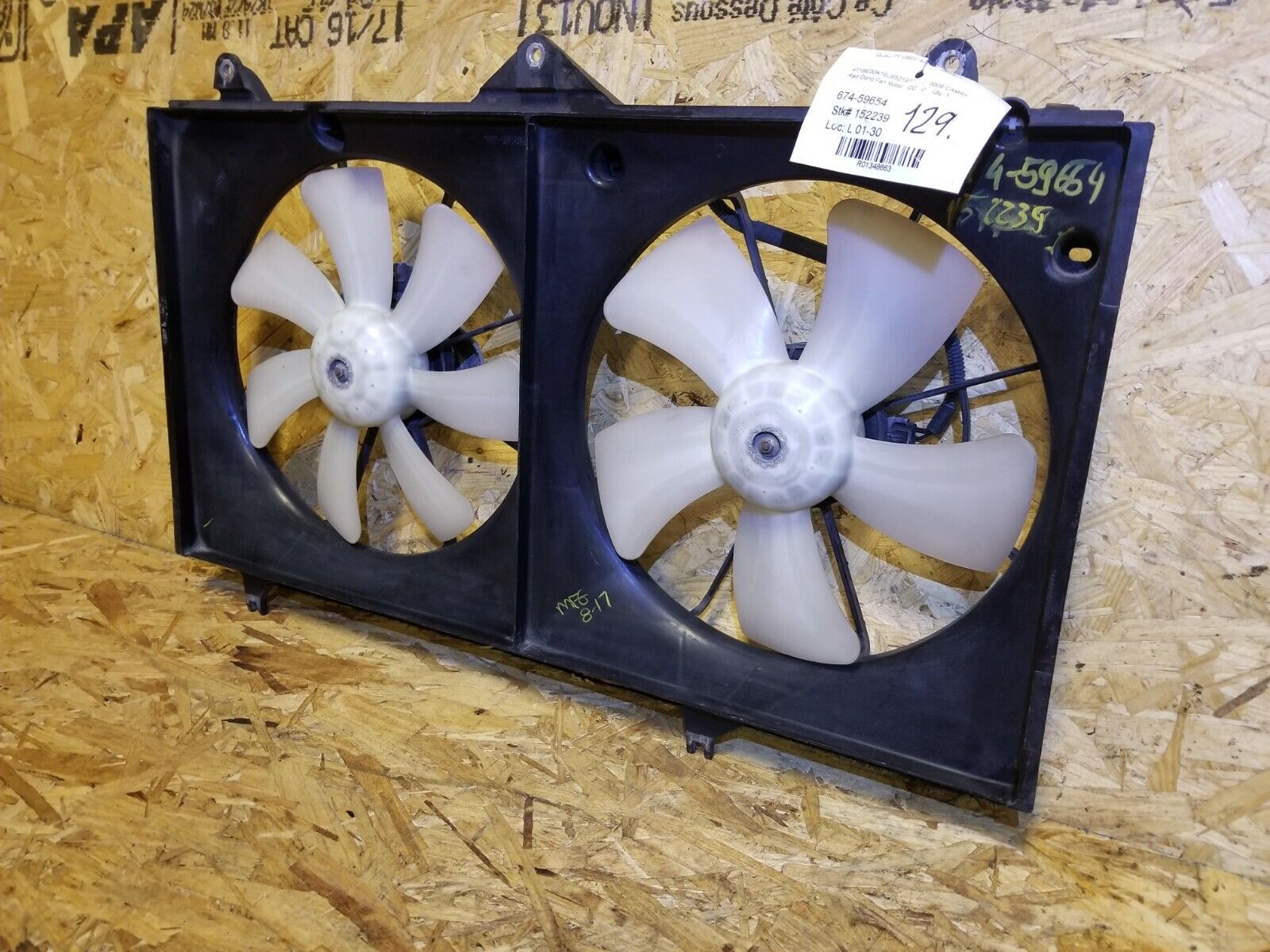 01 06 Toyota Camry Radiator Fan Cooling Motor Assembly 2.4L OEM Replacement - Perfect for Engine Overheating Prevention & Summer Driving