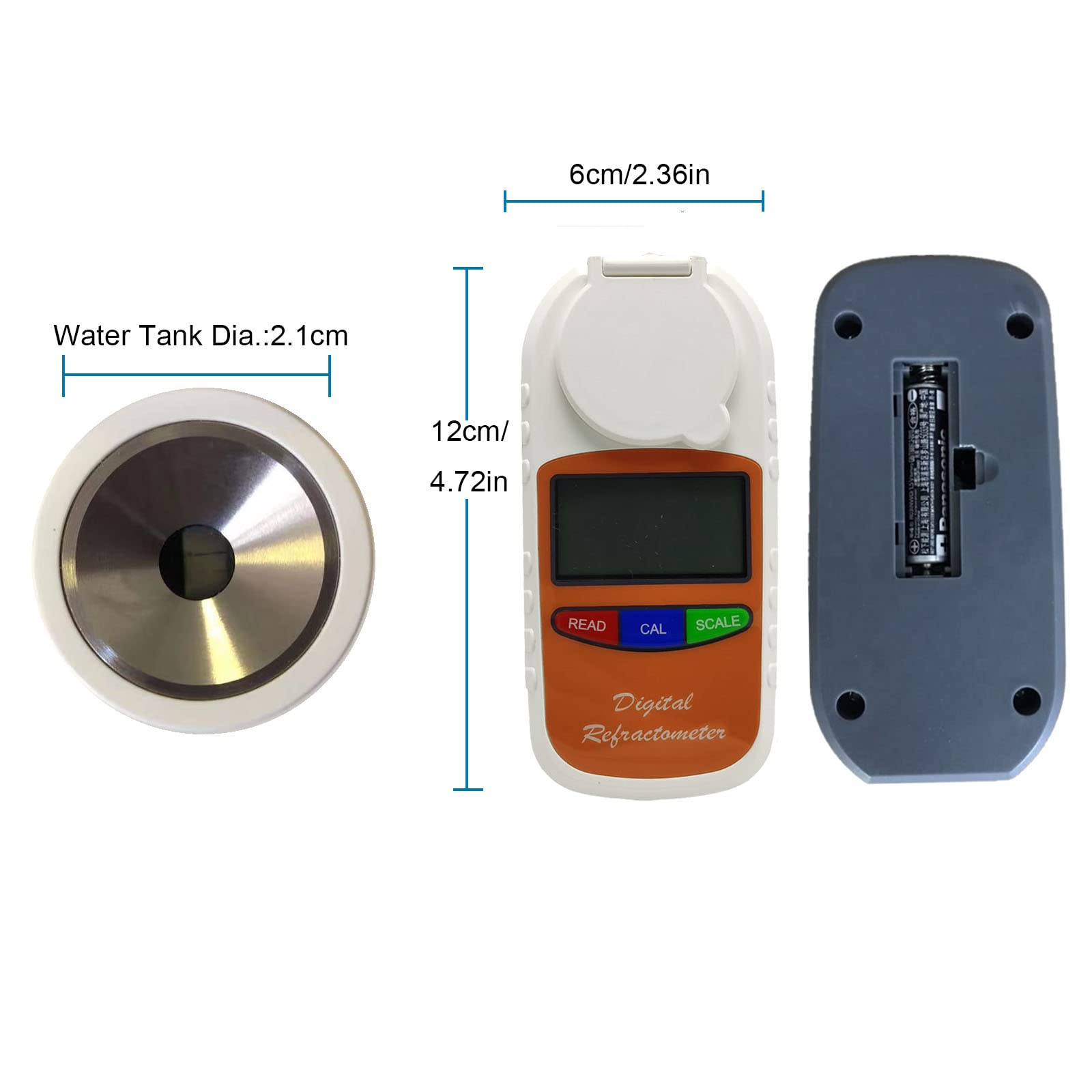 Dual Scale Digital Refractometer 0-50% Brix & 1.000-1.130 SG - High Precision Beer and Wort Hydrometer for Home Brewing, Wine Making, and Malt Sugar Testing - Perfect for Craft Brewers and Winemakers