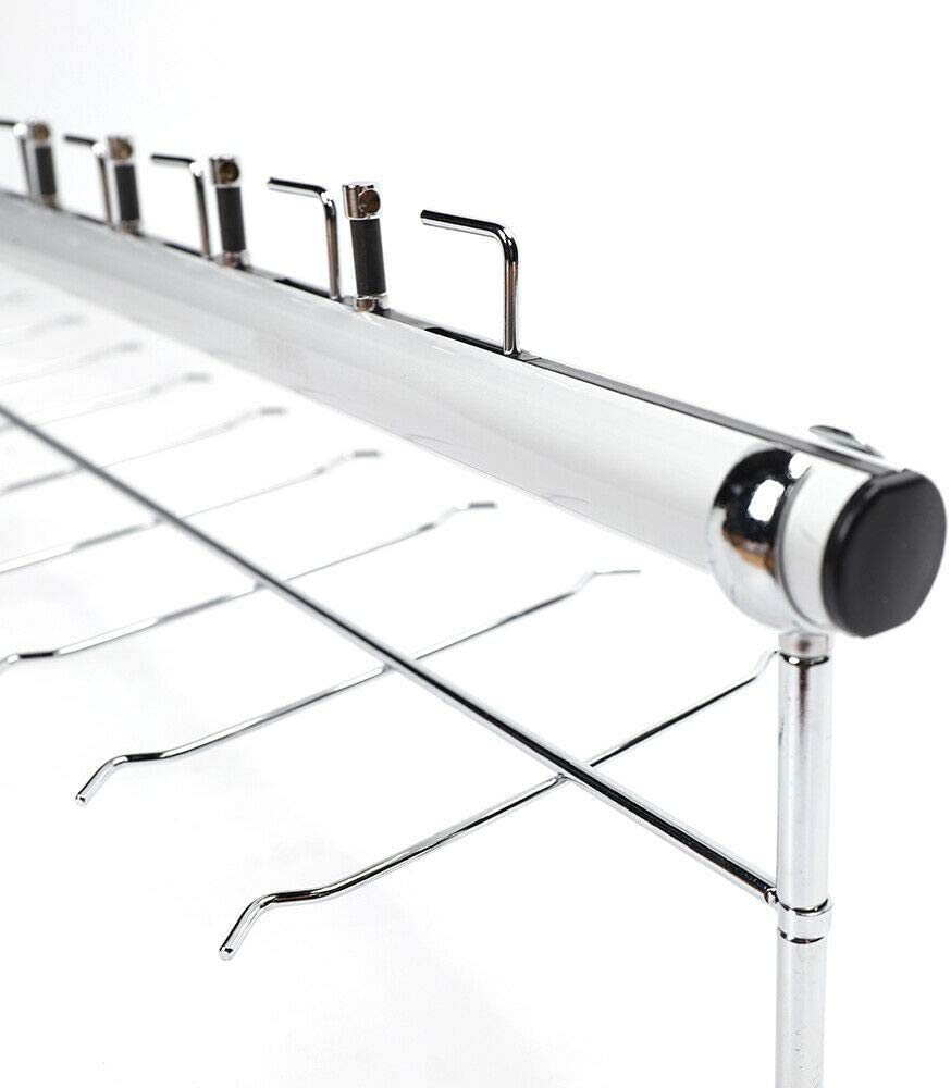 Stylish Eyeglass Display Stand - 8pcs/Set Sunglasses Rack with Lock, 3.6ft Holds 12 Frames | Perfect for Retail Stores, Boutiques & Home Organization