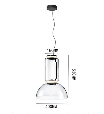 Modern LED Glass Chandelier Lighting Fixture - Crystal Ceiling Light for Living Room, Dining Room, Stair Hall - Elegant Home Decor for Wedding, Bedroom, Hotel & Restaurant