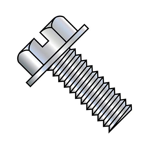 4-40 x 1/4 Inch Slotted Indented Hex Washer Head Machine Screws - Fully Threaded Zinc Plated (Pack of 10,000) - BC-0404MSW by Shorpioen - Ideal for Machinery, Automotive, and DIY Projects