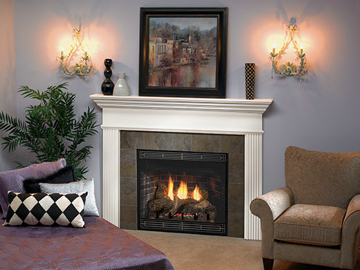 White Mountain Hearth Keystone Deluxe B-Vent Gas Fireplace Insert - Efficient Heating for Living Rooms & Bedrooms - Perfect for Home & Cabin Use