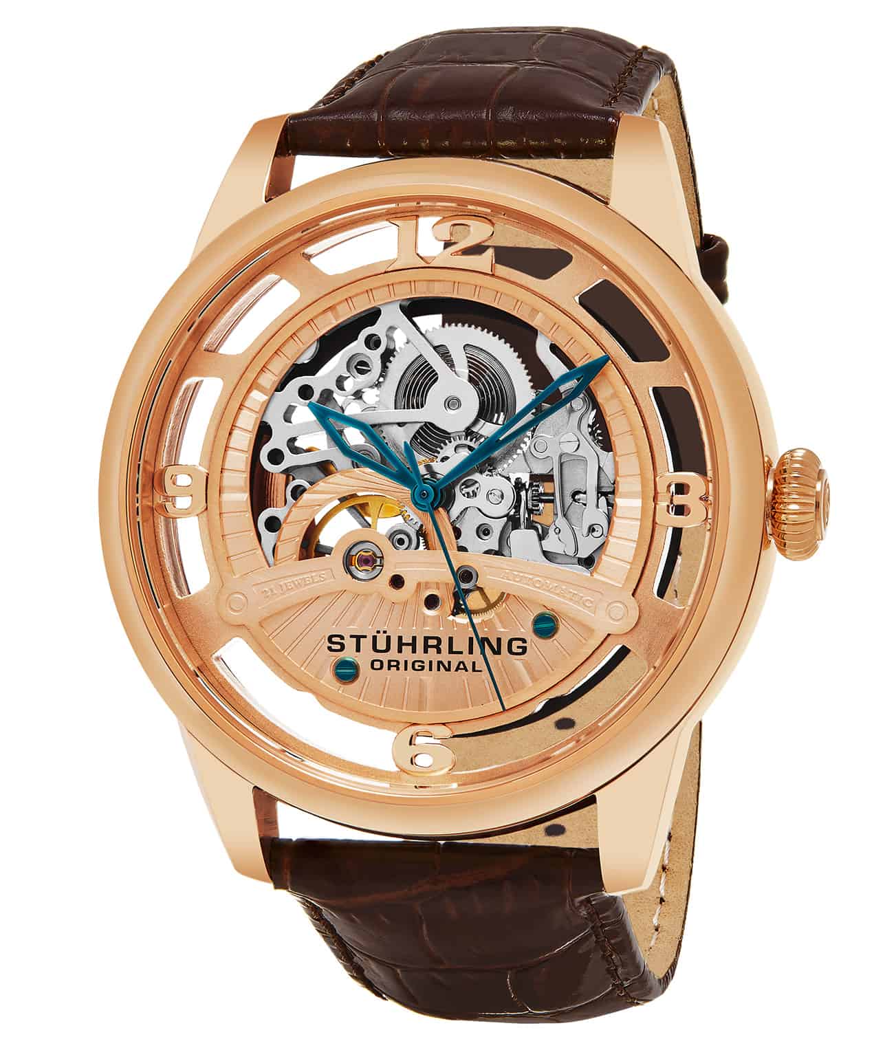 771 Automatic 48mm Skeleton Watch - Men's Mechanical Stainless Steel Transparent Dial - Perfect for Business, Formal Events & Gift Giving