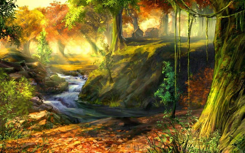 Anwei 1000-Piece Jigsaw Puzzle - Countryside Landscape with Autumn Forest Scenery | Educational Family Board Game for Adults, Kids & Teens | Perfect Birthday Gift for Boys & Girls | Home Entertainment & Classroom Learning Activity