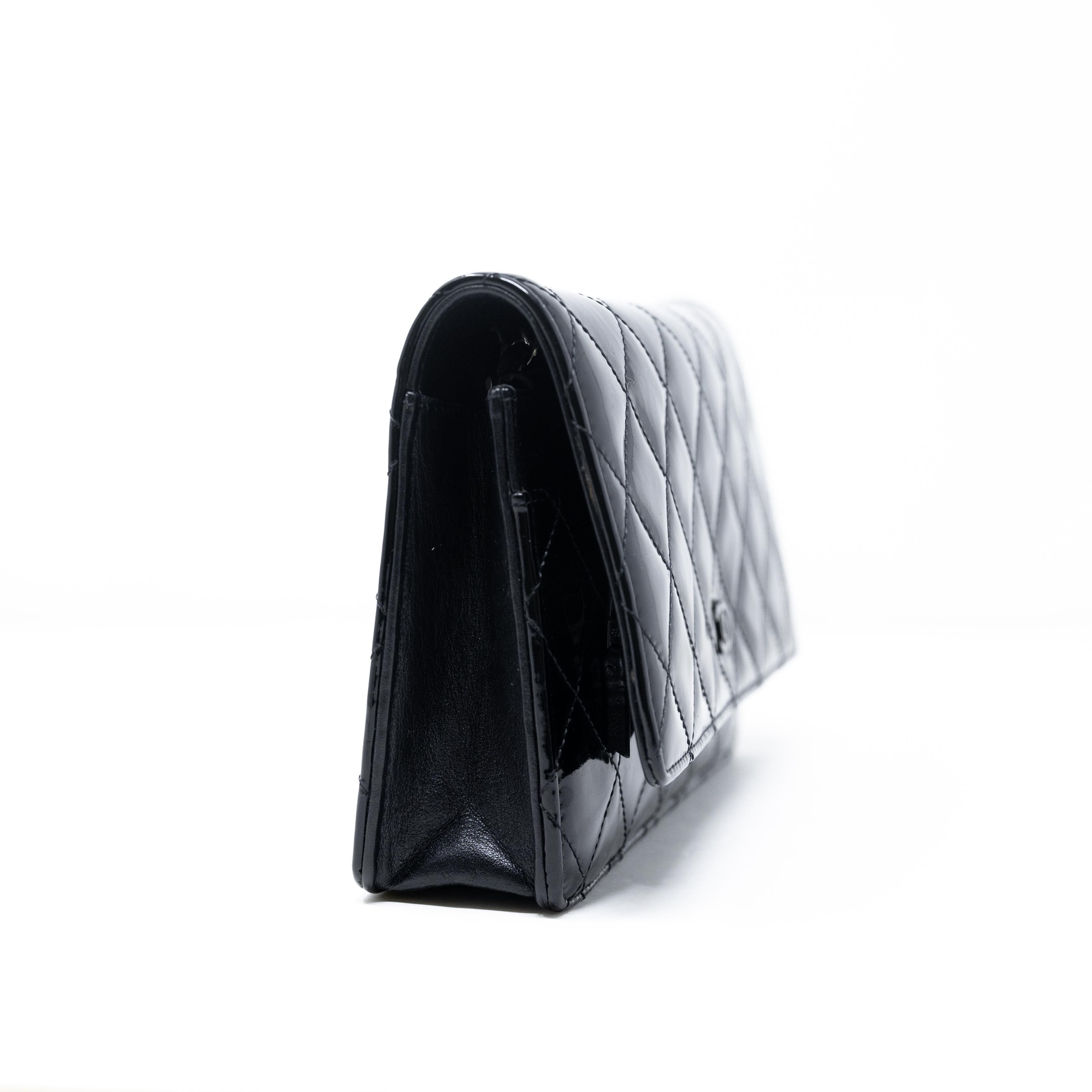 Chanel Black Patent Leather Wallet On Chain Crossbody Bag - Perfect for Evening Events & Daily Essentials