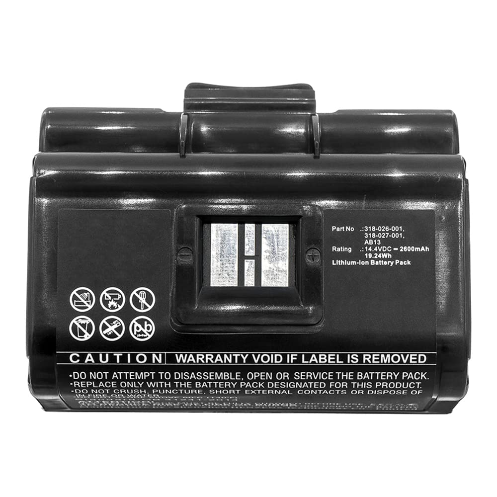 Synergy Digital Printer Battery - High Capacity 14.4V 3400mAh Li-ion Replacement for Intermec PB51 Printer & AB13 Battery | Perfect for Warehouse Barcode Scanning, Retail Inventory Management, and Industrial Label Printing