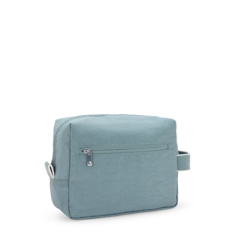 Kipling Parac Small Toiletry Bag - Waterproof Travel Cosmetic Organizer for Women & Men, Compact Makeup Pouch (Relaxed Grey) - Perfect for Airplane Carry-on, Gym, Camping & Weekend Getaways