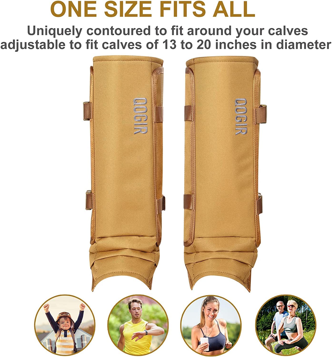 QOGIR Snake Gaiters 3 Pack - Durable Snake Proof Leg Protection for Men & Women | Hunting, Hiking & Outdoor Activities | Lower Leg Snake Bite Guards for Safety