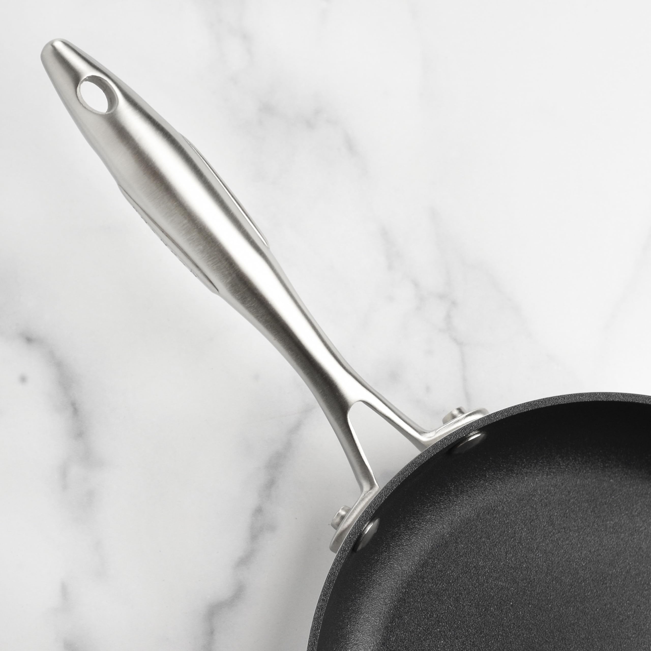 Scanpan CX+ Nonstick Fry Pan Set with Lids - 8 & 10.25 Inch Skillets with Stratanium Plus Coating - 5-Ply Stainless Steel Cookware for Sauteing, Frying & Everyday Cooking