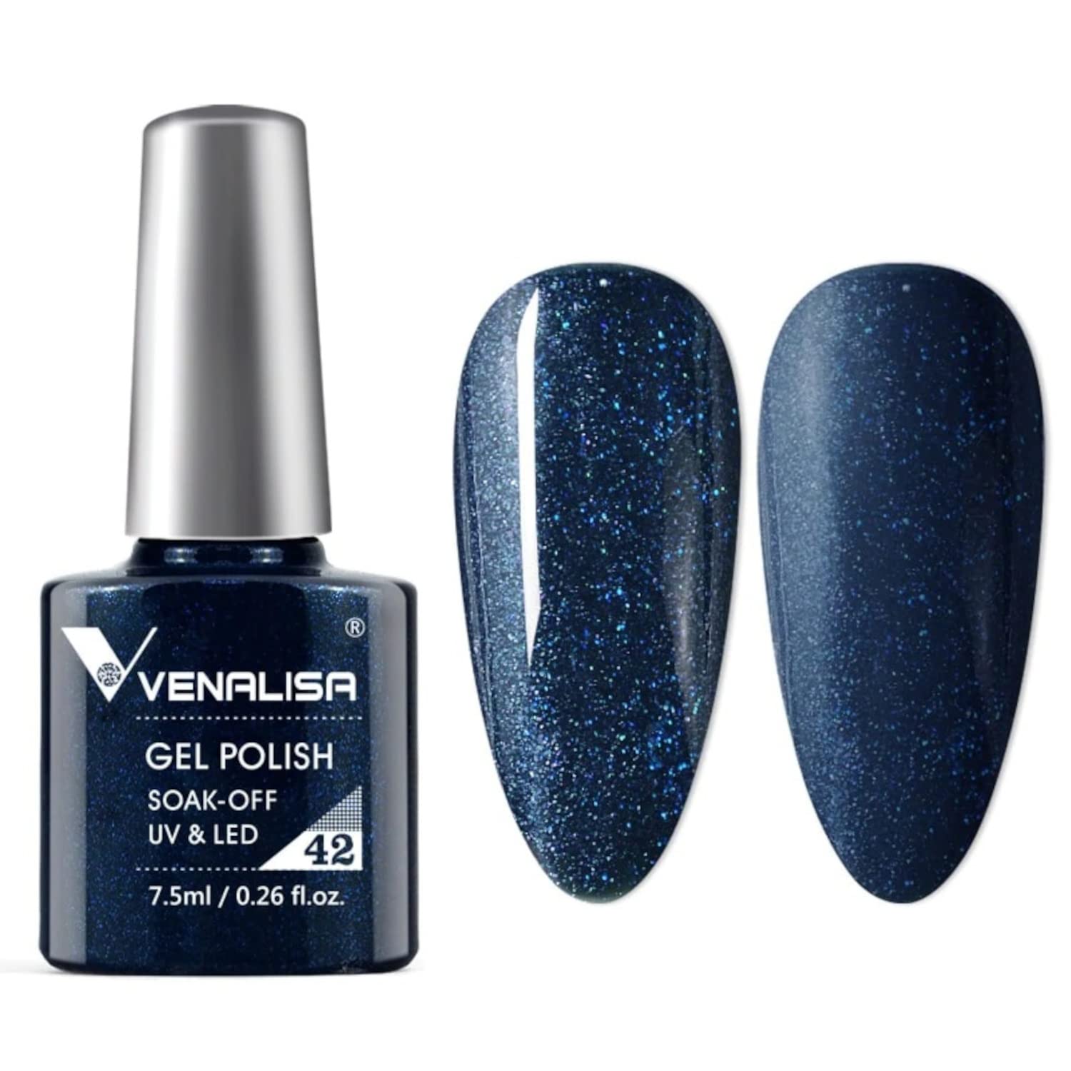 VENALISA #42 Gel Nail Polish 7.5ml - Soak Off UV LED Nail Gel for Manicure & Nail Art - Salon Quality Long Lasting Gel Polish - Requires UV/LED Light to Cure - Perfect for Home Nail Care & Professional Salon Use