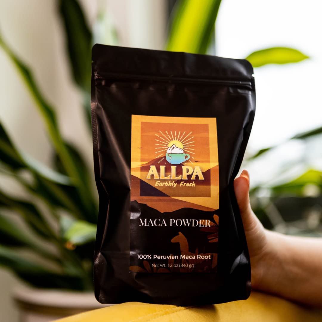 Organic Peruvian Maca Powder 12 oz - All Natural Energy & Endurance Superfood - Gluten-Free, Non-GMO, Product of Peru - Boost Vitality for Workouts, Focus & Hormonal Balance