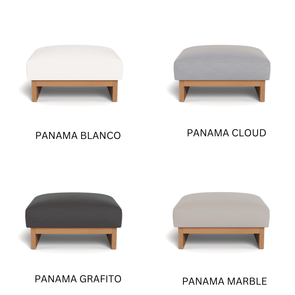 **Catalina Outdoor Ottoman - Waterproof & Weather-Resistant Patio Furniture with Storage - Perfect for Garden, Deck, and Poolside Relaxation**