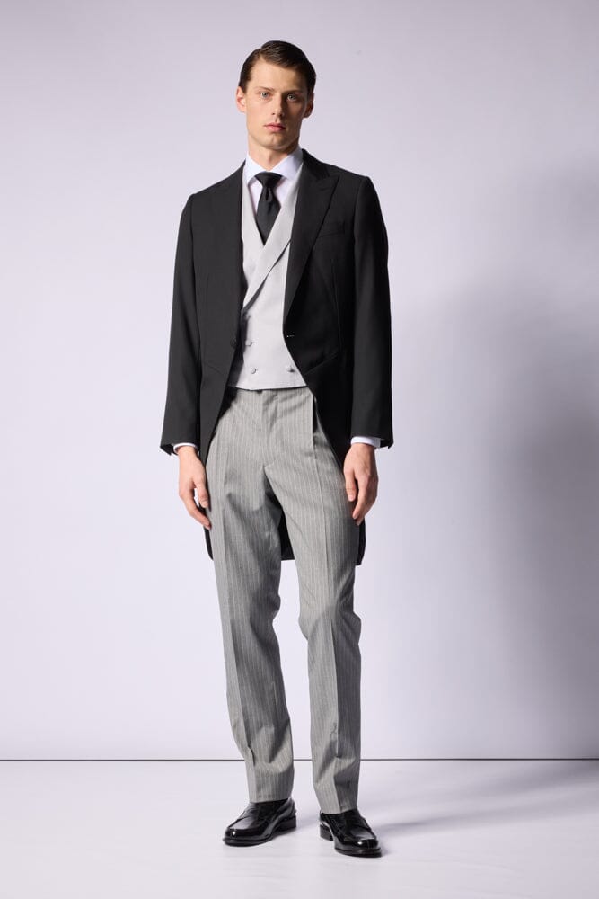 Harry DB Waistcoat - Light Grey Wool Vest for Men | Formal & Wedding Attire | Business & Evening Wear