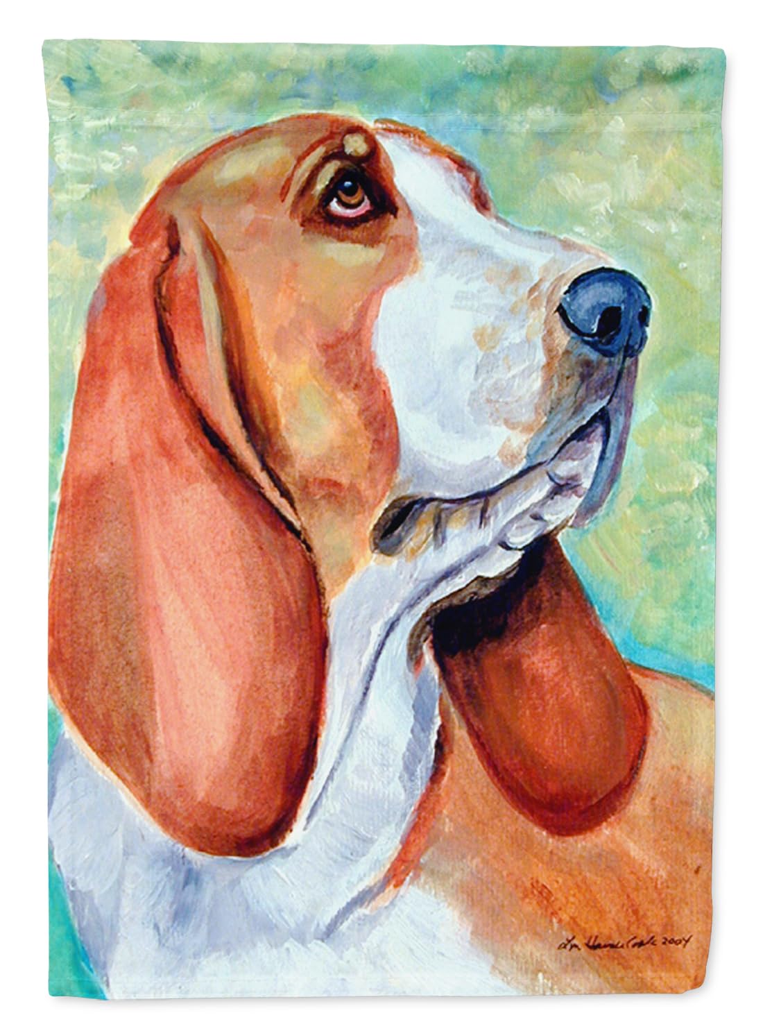 Caroline's Treasures 7227GF Basset Hound Garden Flag - Colorful Outdoor Decorative Banner for Mailbox, Yard, Patio & Flower Beds | Perfect for Seasonal Home Decor & Dog Lover Gifts