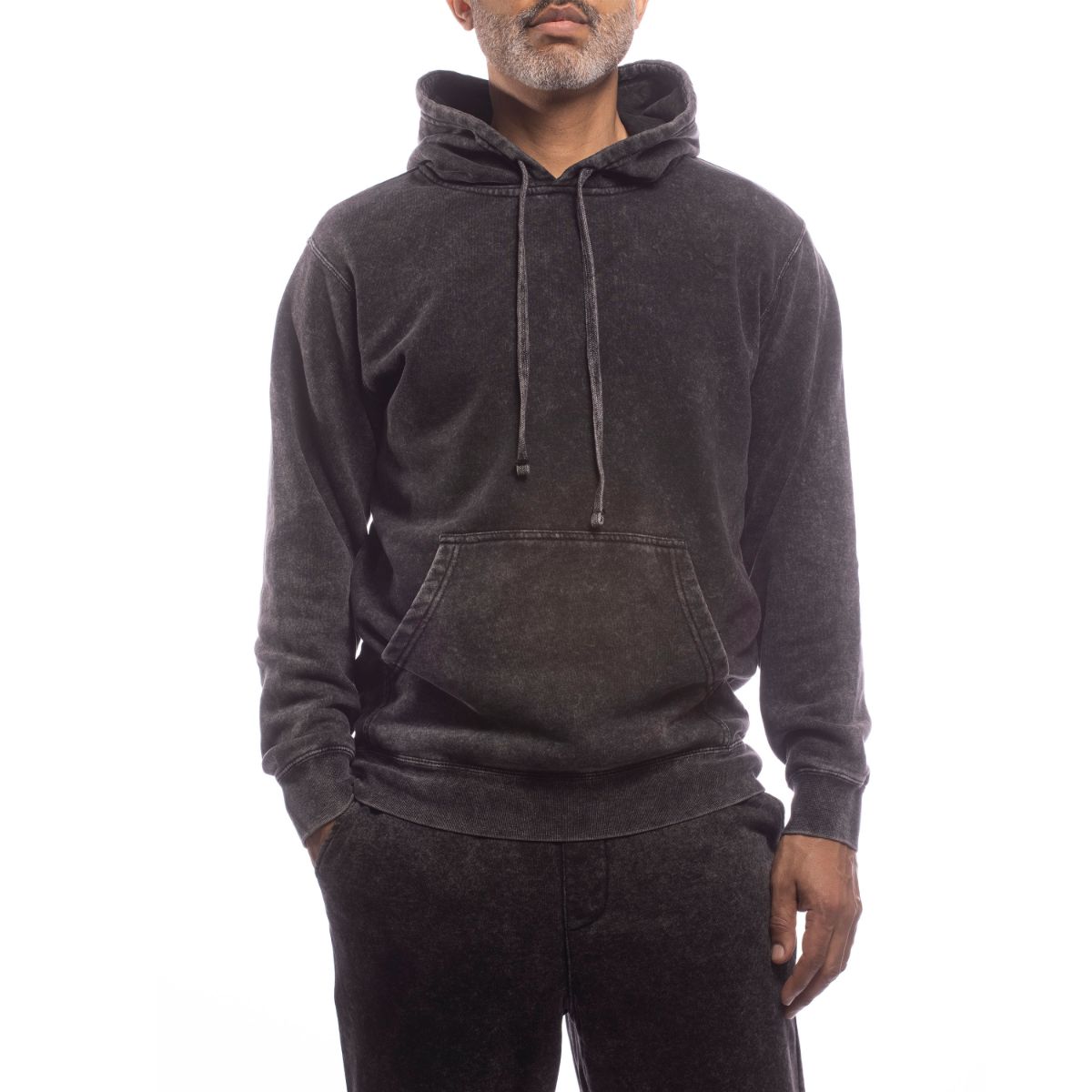 Eco-Friendly Relaxed Upcycled Hoodie for Men & Women - Soft Mineral Black Cotton Blend | Perfect for Casual Wear, Street Style & Sustainable Fashion
