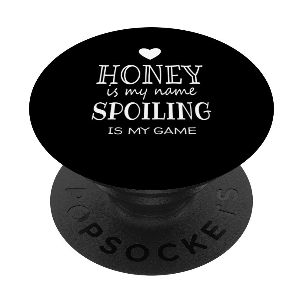 Funny Honey Is My Name PopSockets Grip & Stand for Phones & Tablets - Cute Gift for Grandma, Mothers Day, Birthday - Perfect for Phone Accessories, Daily Use & Travel