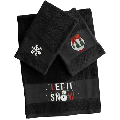Decorative Bath Towel - Black