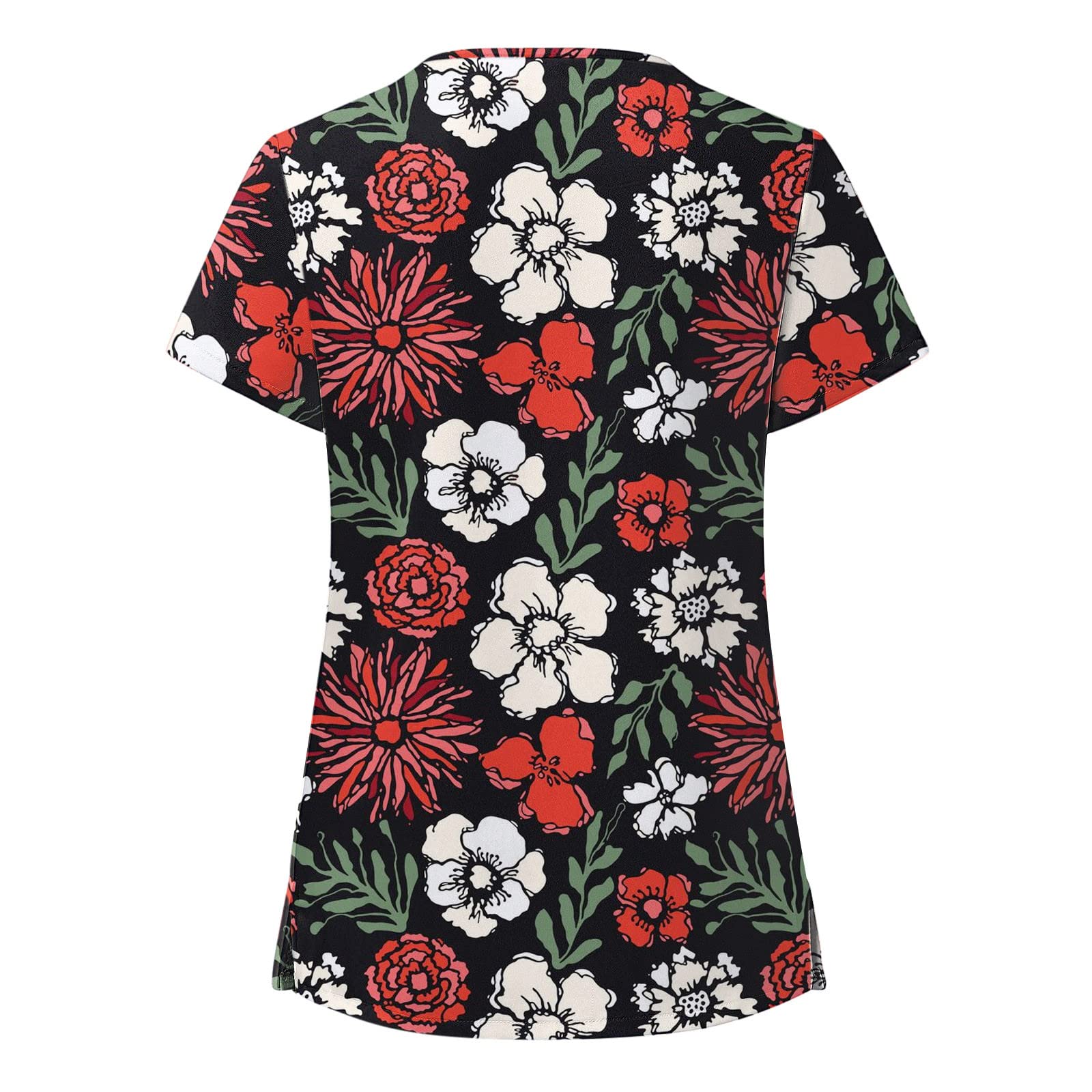 Women's Cotton T-Shirt - Long & Short Sleeve Casual V-Neck Top | Fashionable Heavyweight Shirt for Everyday Wear, Work & Outings