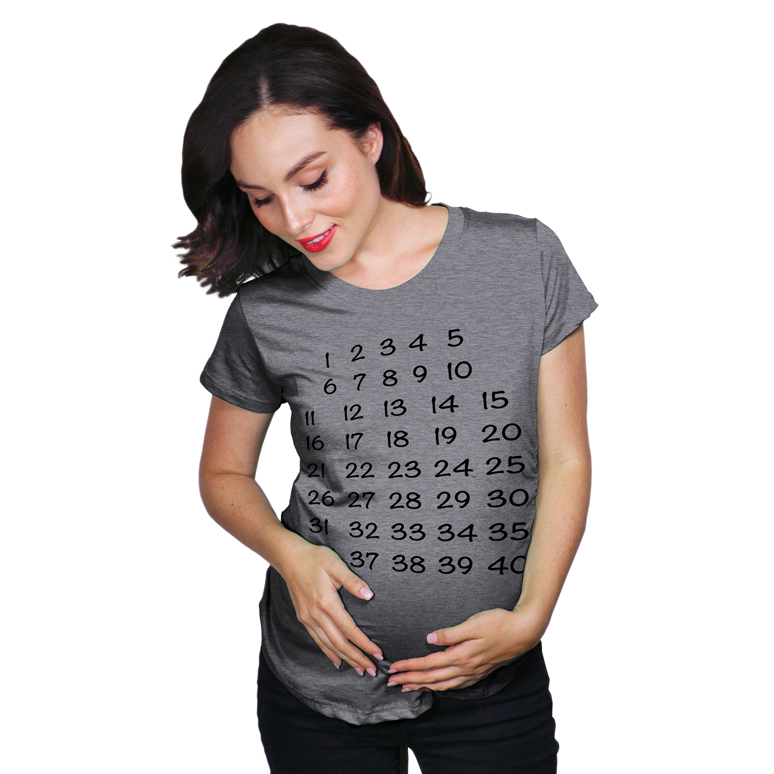 Pregnancy Countdown T-Shirt - Cute Maternity Tee for Baby Announcement & Weekly Milestones - Perfect for Gender Reveal, Baby Shower & Pregnancy Photos
