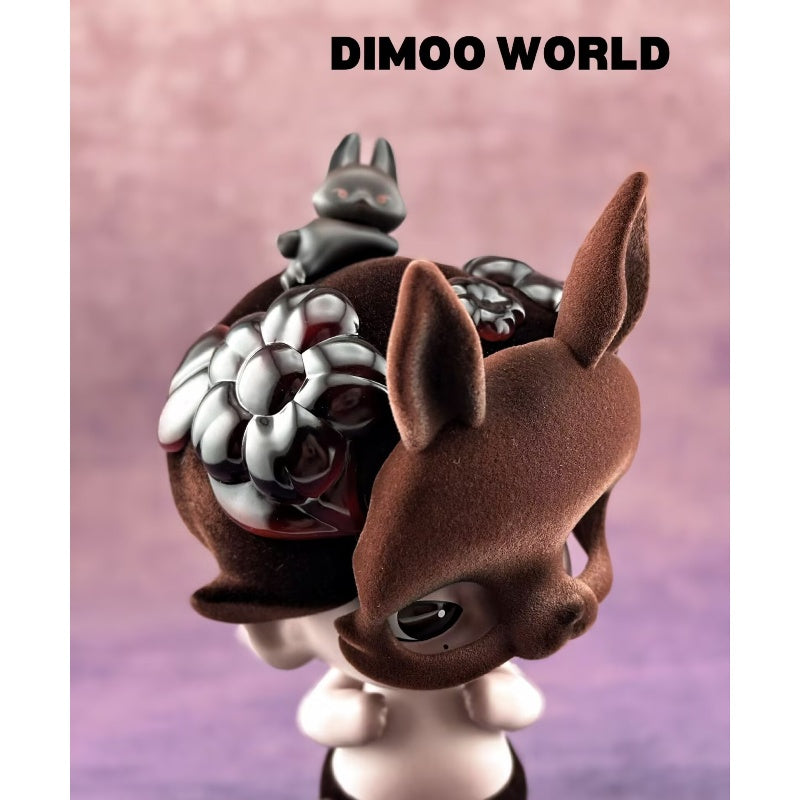 DIMOO Angry Rabbit Limited Edition Collectible Figure - Cute Anime-Inspired Decor for Home, Office & Gamer Setup