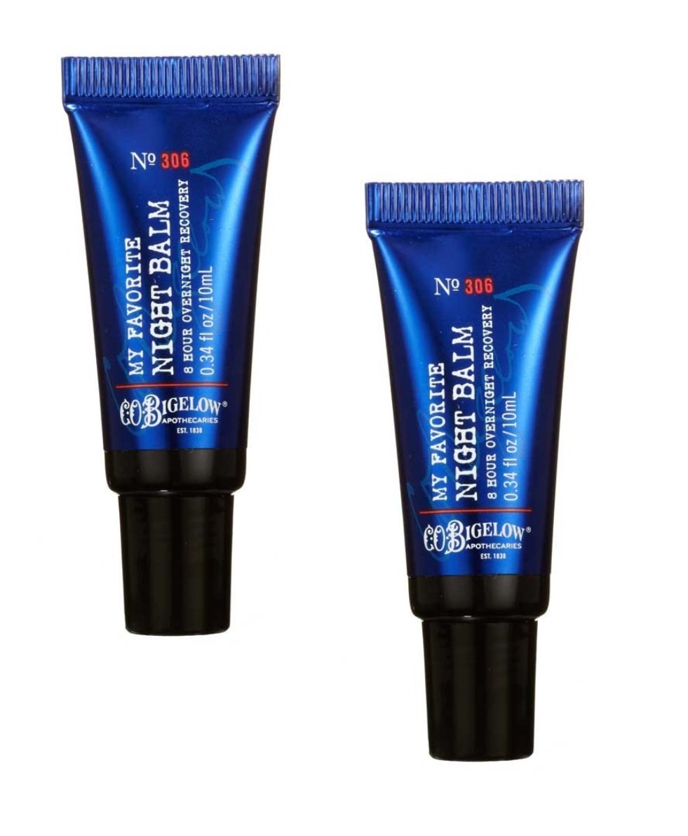 C.O. Bigelow My Favorite Night Balm Lip Treatment - 2 Pack (0.34 Oz Each) | Ultra Moisturizing Overnight Lip Care for Dry, Chapped Lips | Perfect for Winter Skincare & Nighttime Hydration Routine