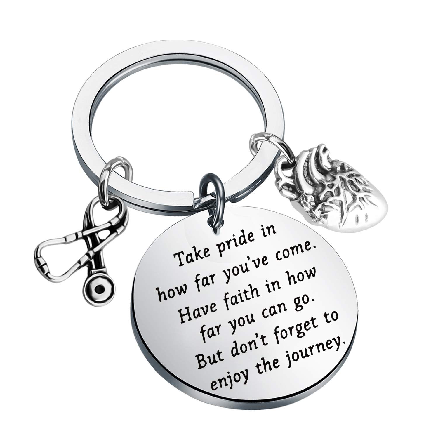 Cardiologist Gifts - Anatomical Heart Keychain for Doctors, Graduation Gifts for Medical Students - Perfect for White Coat Ceremony, Residency Match Day & Cardiology Appreciation
