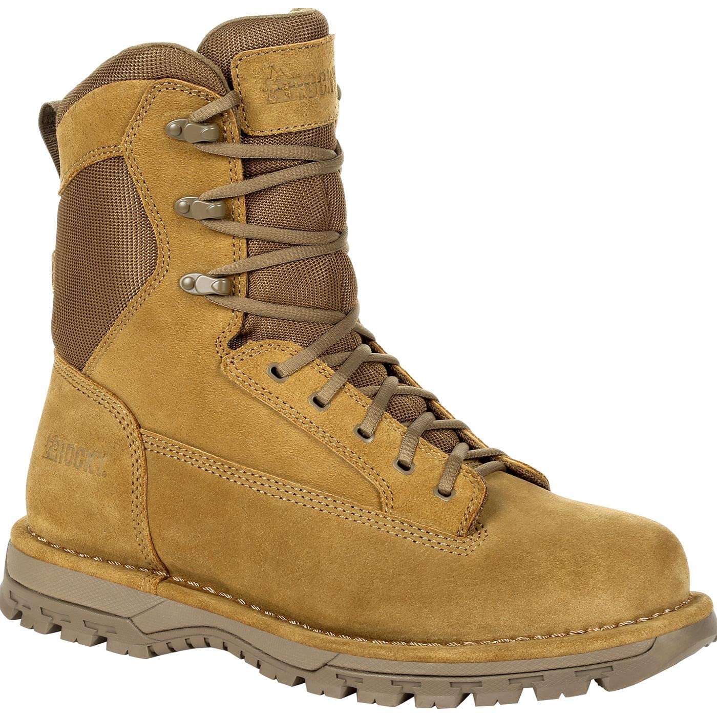 Rocky Men's Portland Military Tactical Boot - Durable Combat & Work Boots for Outdoor Hiking, Hunting & Construction Use