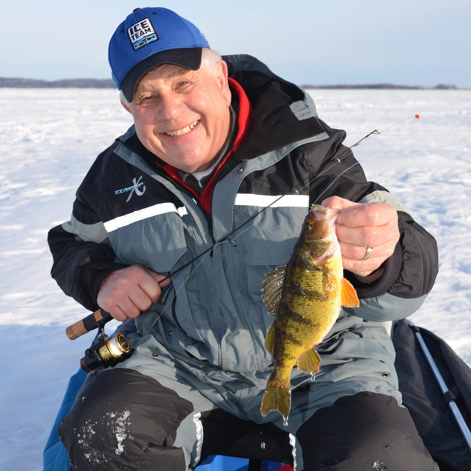 Stainless Steel Ice Fishing Bobber Stops with Red Beads - Spring Bobber Stops for Ice Fishing & Winter Angling - Perfect for Ice Fishing Rods and Tip-Ups