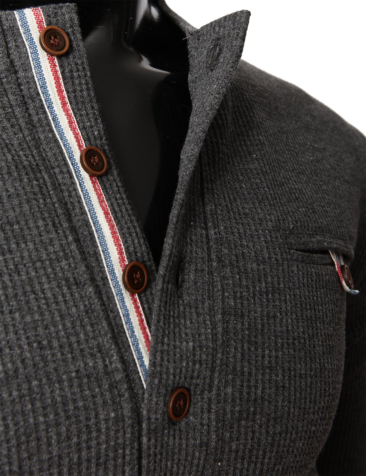 H2H Men's Casual Slim Fit Henley Cotton Shirts Long Sleeve Lightweight Waffle Fabric - Comfortable Everyday Wear for Work, Dating & Outdoor Activities