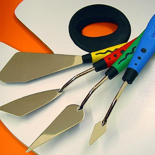 Premium Stainless Steel Italian Palette Knife #050 - Professional Art Tool for Cake Decorating, Oil Painting & Sculpting - Ideal for Artists & Bakers
