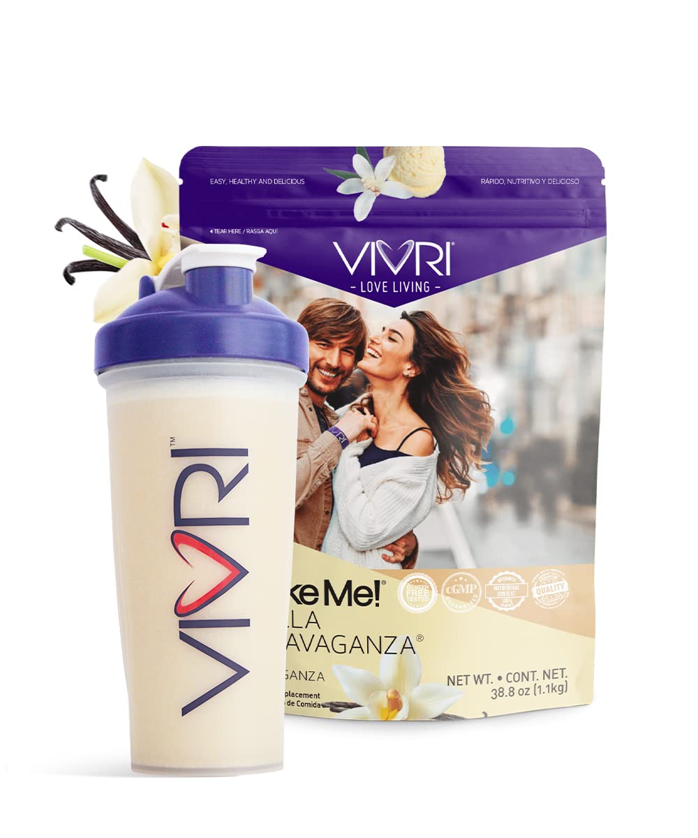 VIVRI 10-Day Weight Loss Challenge Kit | Vanilla Protein Shake, Caffe Latte Energy Powder & Pineapple Orange Detox Drink Mix | Meal Replacement for Women & Men | Perfect for Gym Workout, Office Snack or Post-Workout Recovery