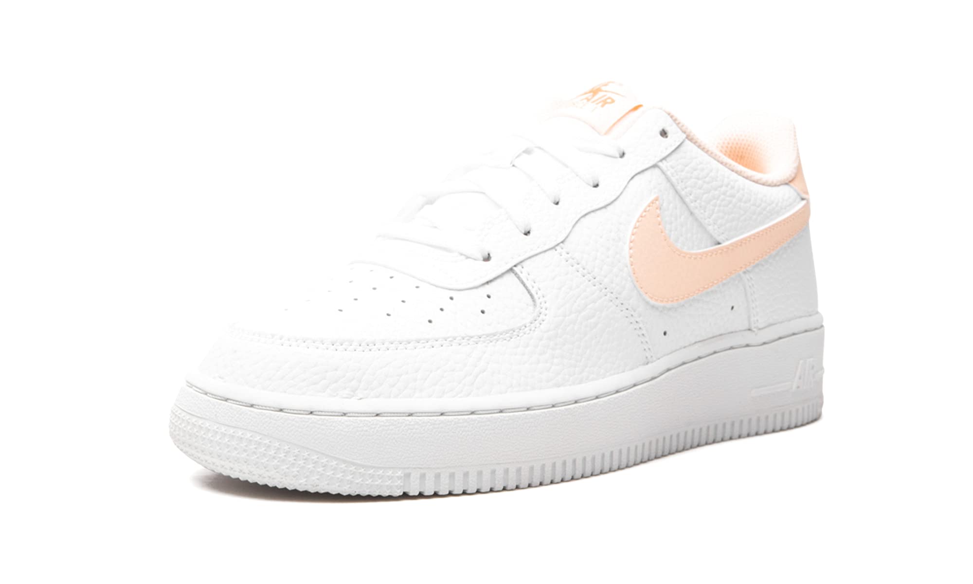 Nike Unisex Air Force 1 LE (GS) Sneakers for Kids - White/White - Comfortable & Durable Basketball Shoes for School, Sports & Casual Wear